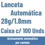 Imagem de Lanceta Automatica 28g Glicemia Diabete Caixa 100 Unidades