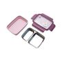 Imagem de Lancheira Bento Box Inox Com Divisorias Milky Clingo