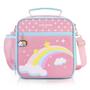 Imagem de Lancheira Bolsa Térmica Necessaire Marmita Lanches Infantil Juvenil Escola Passeio Creche Menino Menina Alça Ombro