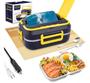 Imagem de Lancheira elétrica portátil comida  para o trabalho de carro casa aquecida lancheira para adultos, 110v 12v 24v