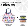 Imagem de Lancheira Fit & Fresh Cromwell isolada com recipientes femininos