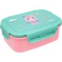 Imagem de Lancheira Marmitinha Bento Box 600ml com Divisória Tampa Pote Infantil Escola Passeios Buba