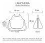 Imagem de Lancheira Térmica Escolar em Neoprene Infantil Reforçada com alça  ISOPRENE  Creeper Mine