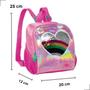 Imagem de Lancheira Térmica Menina Infantil Escolar Mini Mochila 2 em 1 Sereia Pequena Creche