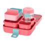 Imagem de Lancheira Thermos com 8 peças BPA Free Bento Box Coral