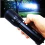 Imagem de Lanterna 88000W 2 em 1 Com LED Cree e Luz Sinalizadora Recarregavel - Preto XM30412