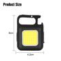Imagem de Lanterna Chaveiro Portátil Brilhante 800 Lumens Recarregável - Keychain Light