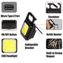 Imagem de Lanterna Chaveiro Portátil Brilhante 800 Lumens Recarregável - Keychain Light
