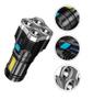 Imagem de Lanterna Com 4 Led Alto Brilho Tatica Recarregavel Bm-8514