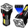 Imagem de Lanterna Com 5 Luzes Leds e 1 lateral USB Recarregável Luz LED LEY2221