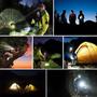 Imagem de Lanterna de cabeça para ciclista camping elástico pilha 9 leds exclusivo durável
