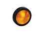 Imagem de Lanterna estribo universal redonda 96mm amarela - GF LANTERNAS