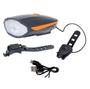 Imagem de Lanterna Farol Led Bike Recarregável Usb Buzina 140db Orange