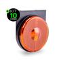 Imagem de Lanterna Lateral Carreta LED Âmbar Laranja Bivolt 85mm com Suporte e Fio