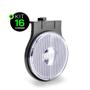 Imagem de Lanterna Lateral Carreta LED Cristal Bivolt 12V 24V 65mm com Suporte e Fio