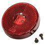 Imagem de Lanterna Lateral Frontal Redonda Led Vermelho Bivolt Modelo Randon 66mm Sem Suporte Com Plug - GF7.118.13VM