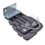 Imagem de Lanterna Lateral Led Quadrada 4 Leds Vermelho Bivolt Modelo Mercosul Com Suporte - Pradolux - PL0902.46.63
