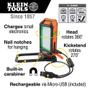Imagem de Lanterna LED Recarregável com Kickstand e Carabiner para Trabalho e Camping