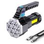Imagem de Lanterna LED Recarregável de Alta Potência 7 LED COB - Tocha para Acampamento com Luz Lateral Leve em ABS