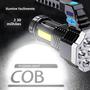 Imagem de Lanterna LED Recarregável de Alta Potência 7 LED COB - Tocha para Acampamento com Luz Lateral Leve em ABS