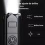 Imagem de Lanterna LED Recarregável USB Portátil com Zoom - 3 Modos - Ideal para Acampamento e Emergências