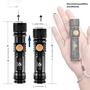 Imagem de Lanterna LED Recarregável via USB - À Prova D'Água com Zoom e 3 Modos de Iluminação