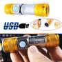 Imagem de Lanterna Luz Led Cree T6 Para Bike Ideal Para Patrulha Policiais Dourado CE6120DO