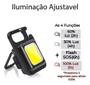 Imagem de Lanterna Multifuncional Mini Glare Cob Chaveiro Pingente Led