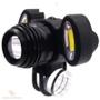 Imagem de Lanterna Para Bike Cabeça 3 Leds C Zoom Foco Ajustável Usb