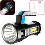 Imagem de Lanterna Potente Led 300 Lumens Multifuncional Ultra Iluminação Com Strob LT8933