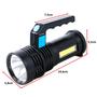 Imagem de Lanterna Potente Led 300 Lumens Multifuncional Ultra Iluminação Com Strob LT8933