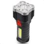 Imagem de Lanterna Recarregável USB 5 LED Alto 4000 Lúmens À Prova D'água