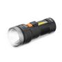 Imagem de Lanterna Recarregável USB de Mão LED 1W 100 lumens + COB 3W 140 Lumens Com Bateria De Lítio Lat 3 Atrio - ES443