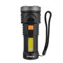 Imagem de Lanterna Recarregável USB de Mão LED 1W 100 lumens + COB 3W 140 Lumens Com Bateria De Lítio Lat 3 Atrio - ES443