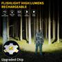 Imagem de Lanterna recarregável ZioeYiue High Lumens, 7 modos, pacote com 4