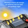 Imagem de Lanterna Solar de Emergência Holoforte com Carregamento Solar PowerBank e Luminária Refletora 3 em 1