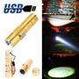 Imagem de Lanterna T6 Com Suporte Para Bike USB Recarregável 58000W Dourada - XD538DOSUP