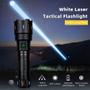 Imagem de Lanterna tática Emergência Super laser Hiper zoom potente recarregável multifunção efeito sabre