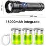 Imagem de Lanterna Tática LED 10000lm - 800W - Bateria 15000mAh - Alcance de 4km