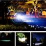 Imagem de Lanterna Tática LED T6 Luz Pisca De Alerta Recarregável USB 118000W Com Suporte CE6120DOSUP