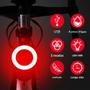 Imagem de Lanterna Traseira de Bicicleta Recarregável USB - LED com Múltiplos Modos de Iluminação