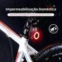 Imagem de Lanterna Traseira de Bicicleta Recarregável USB - LED com Múltiplos Modos de Iluminação