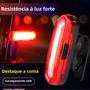 Imagem de Lanterna Traseira de Bicicleta Recarregável via USB - LED Vermelho para MTB e Ciclismo