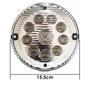 Imagem de Lanterna Traseira Ré Ônibus Caminhão 155mm 10 LED 24V CR c/Conector