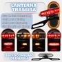 Imagem de Lanterna Traseira Suporte Placa Led Moto Custom Lanterna Luz De Freio E Piscas