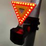 Imagem de Lanterna Traseira Triângulo Sinalizador Para Bike Bicicleta Recarregável Alta Iluminosidade LED55132
