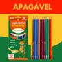 Imagem de Lapis 12 cores resina apagavel triangular und leoeleo
