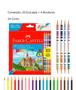Imagem de Lápis 20 Cores e 4 Cores Faber-Castell Ecolápis 24 Lápis