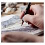 Imagem de Lapis Carvao Derwent Colorido Tinted Charcoal 12 Cores