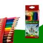 Imagem de Lápis Cor 12 Cores Caixa Colorido Pintar Escolar Educativo